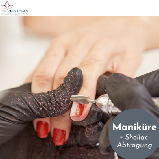 Bild von Maniküre mit Shellac-Entfernung